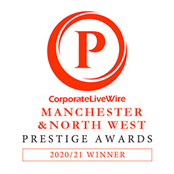 Manchester and North West Prestige Awards 2020/21 winner logo
