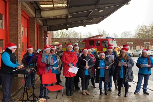 Picture from the story: Doughnuts for Xmas Charity Drive-Through