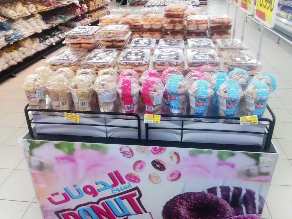 Simply Doughnuts packs on a supermarket shelf in an export market