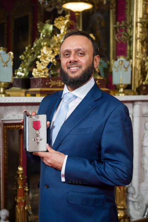 Shiraz Master with his MBE medal