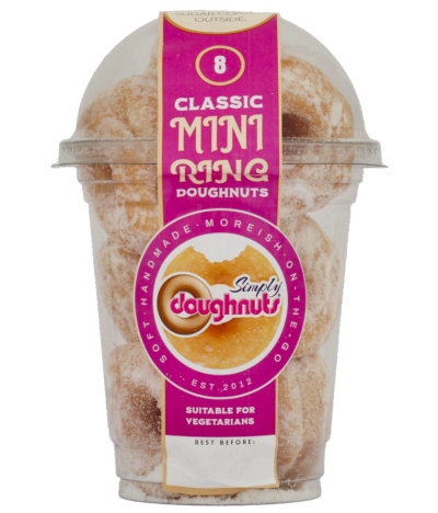 Classic Mini Ring Doughnuts from Simply Doughnuts (8-pack carton)